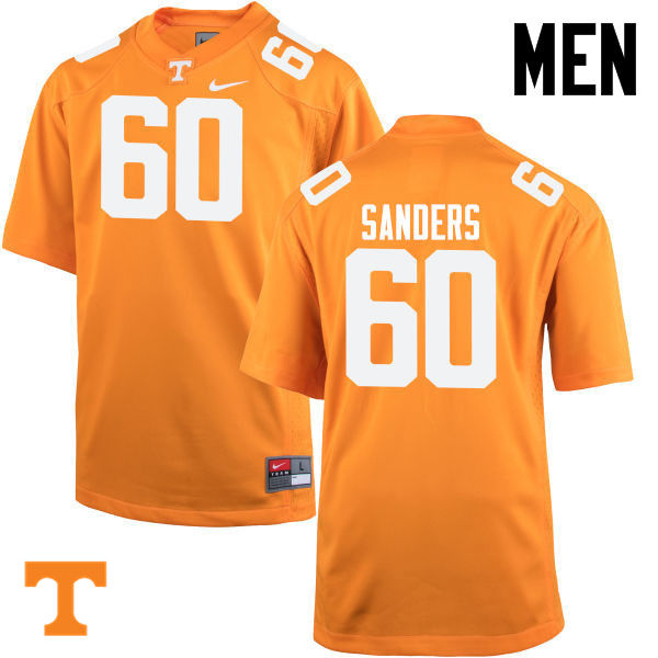 Men #60 Austin Sanders Tennessee Volunteers College Football Jerseys-Orange